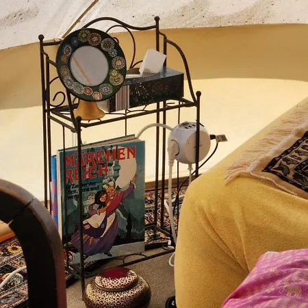 Beheiztes Tipi Zelt Luftbett Winter Hessen Main-kinzig אתר קמפינג