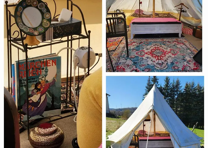 Campingplatz Beheiztes Tipi Zelt Luftbett Winter Hessen Main-kinzig Schlüchtern